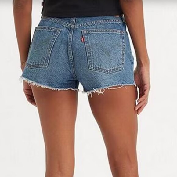 Levis 501 Distressed jean short cutoffs, sz 31 - Picture 2 of 7